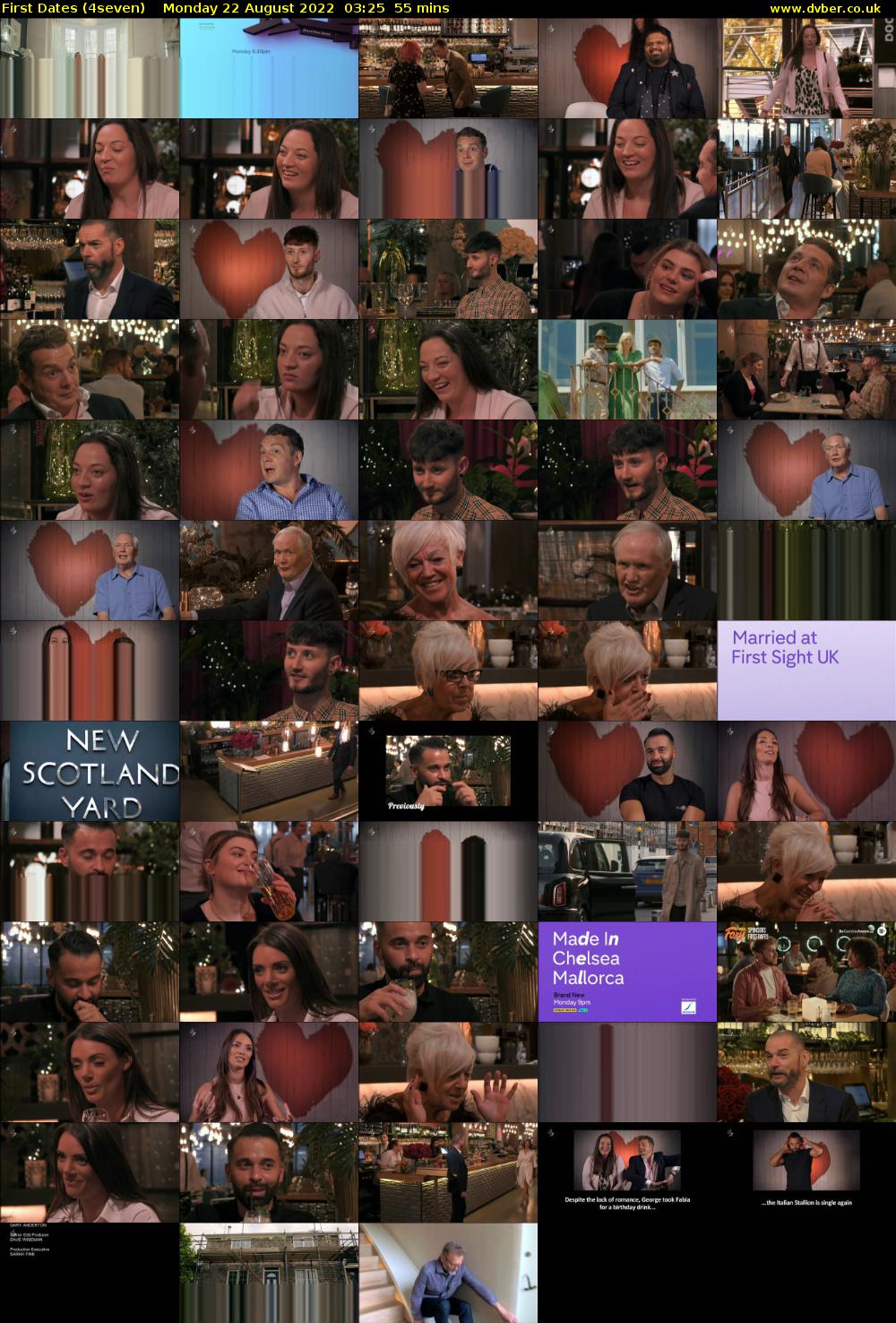 First Dates (4seven) Monday 22 August 2022 03:25 - 04:20