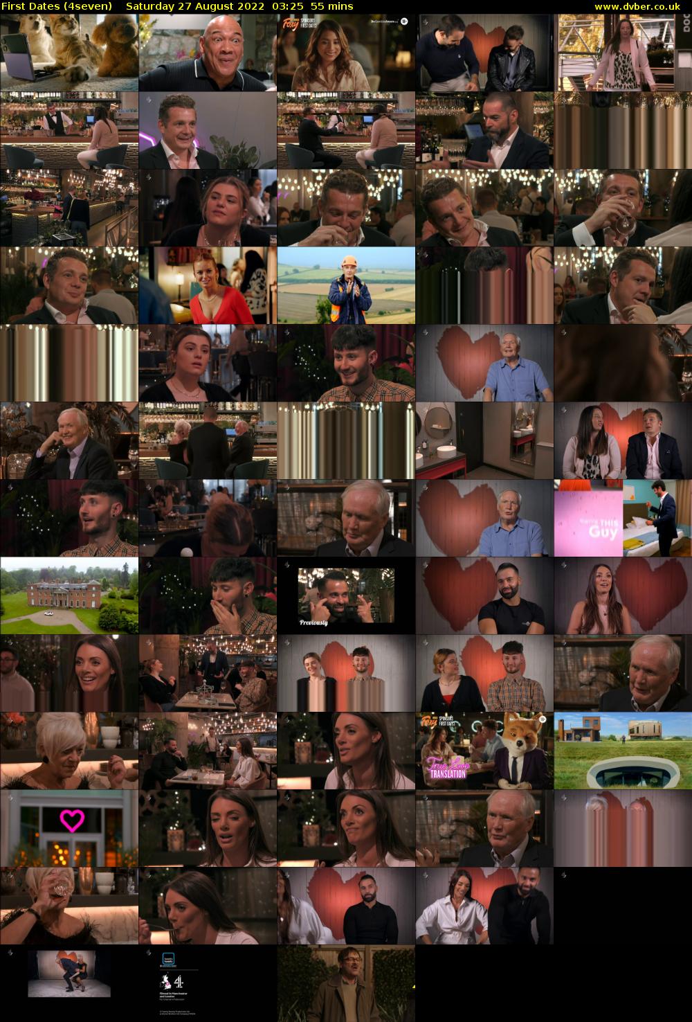 First Dates (4seven) Saturday 27 August 2022 03:25 - 04:20
