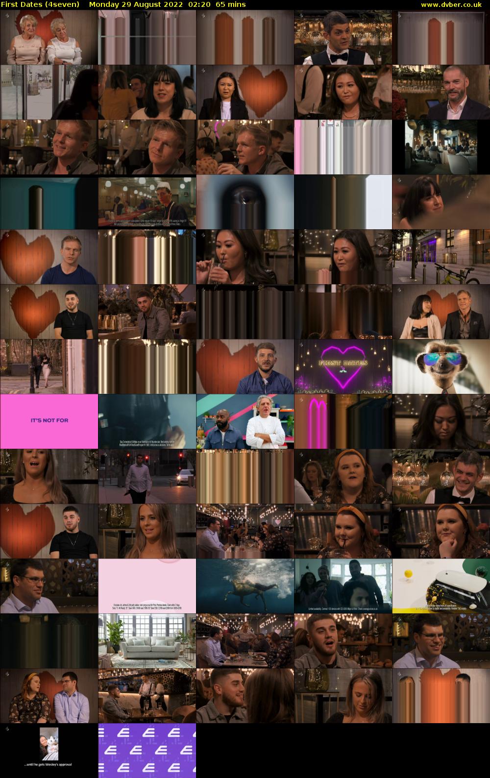 First Dates (4seven) Monday 29 August 2022 02:20 - 03:25