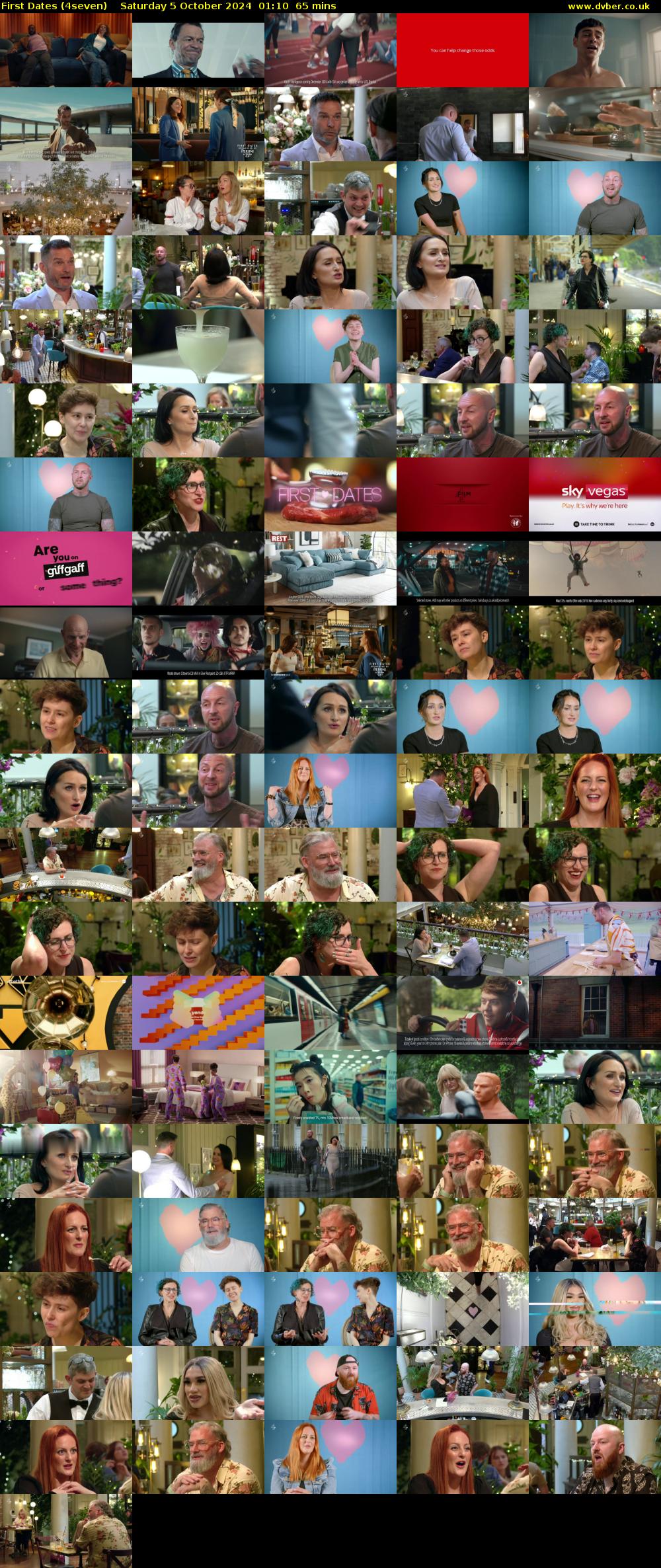 First Dates (4seven) Saturday 5 October 2024 01:10 - 02:15