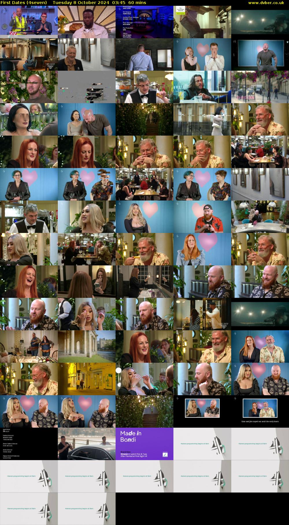 First Dates (4seven) Tuesday 8 October 2024 03:45 - 04:45