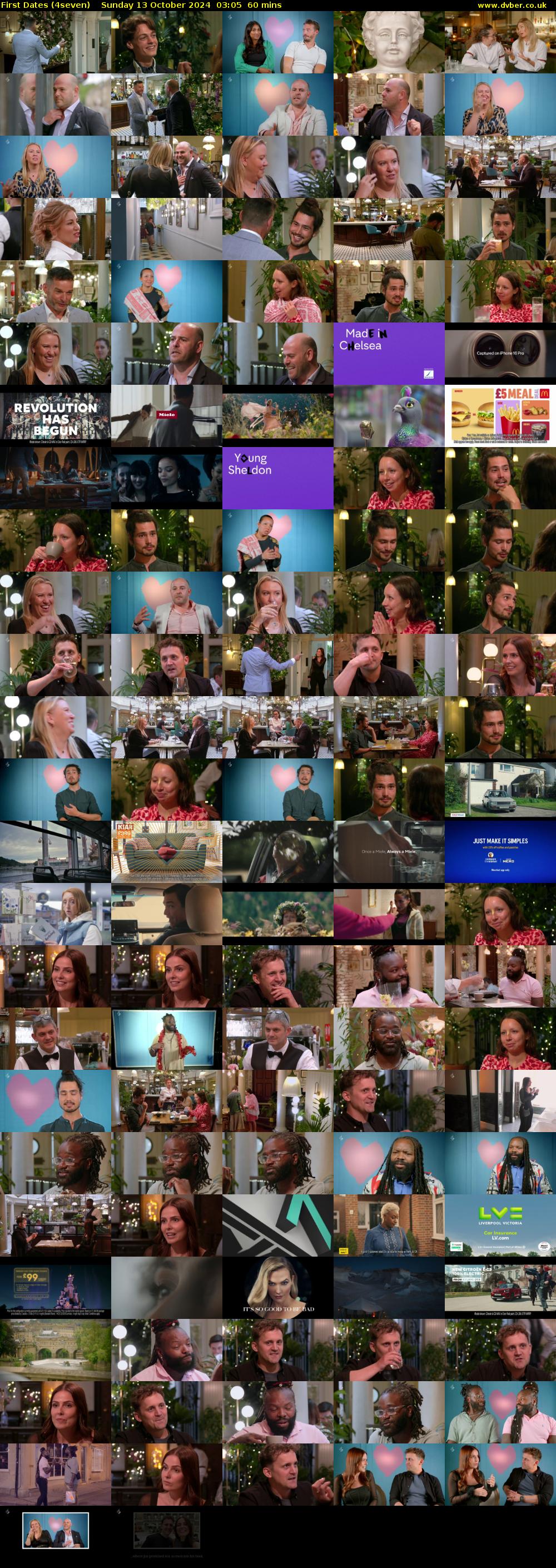 First Dates (4seven) Sunday 13 October 2024 03:05 - 04:05
