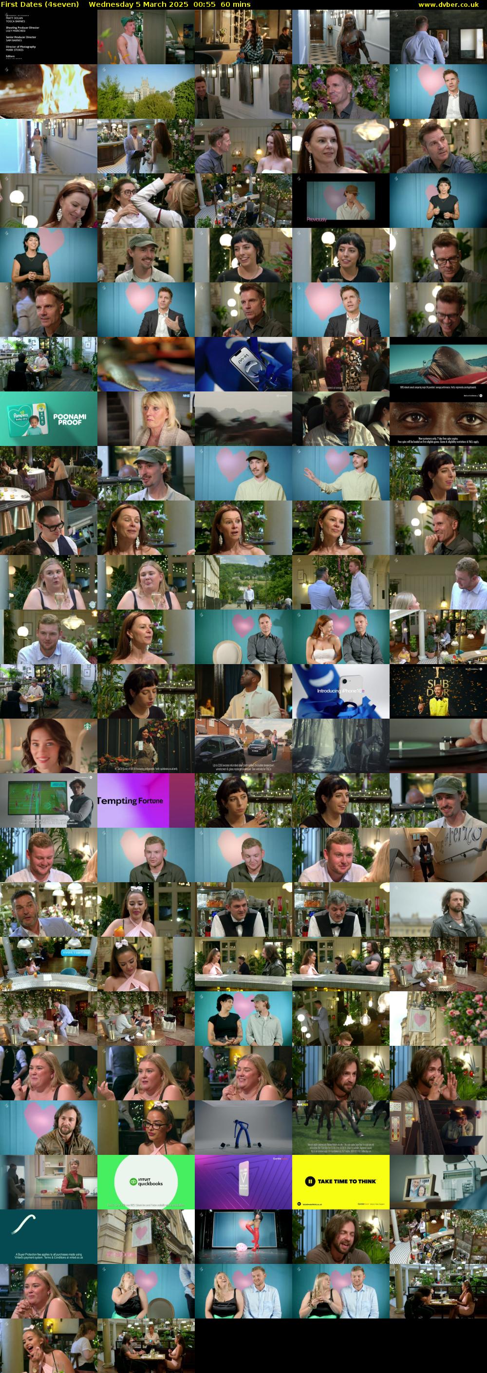 First Dates (4seven) Wednesday 5 March 2025 00:55 - 01:55