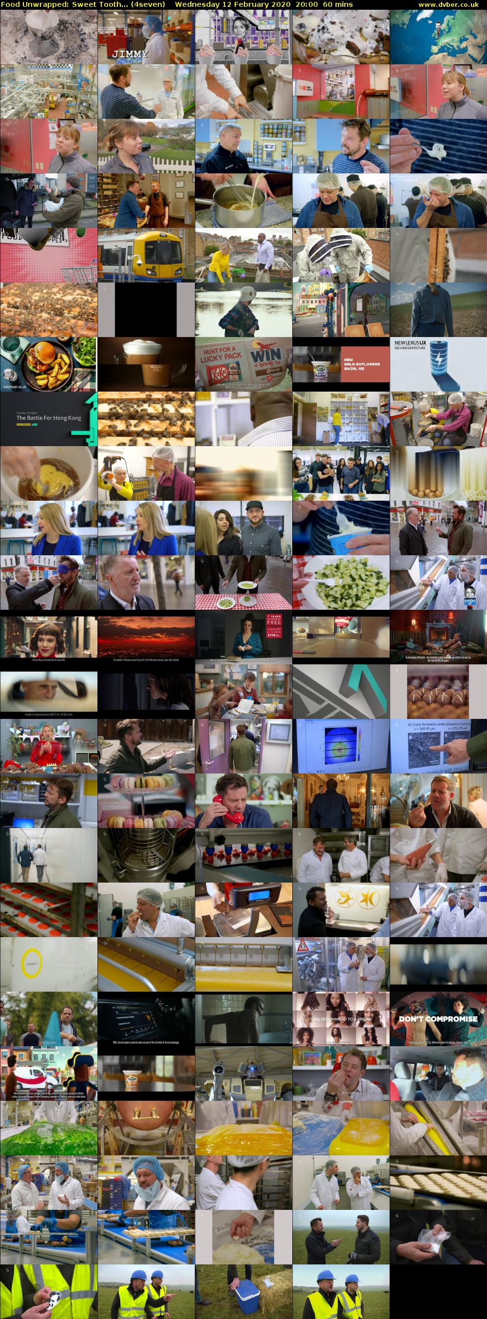Food Unwrapped: Sweet Tooth... (4seven) Wednesday 12 February 2020 20:00 - 21:00