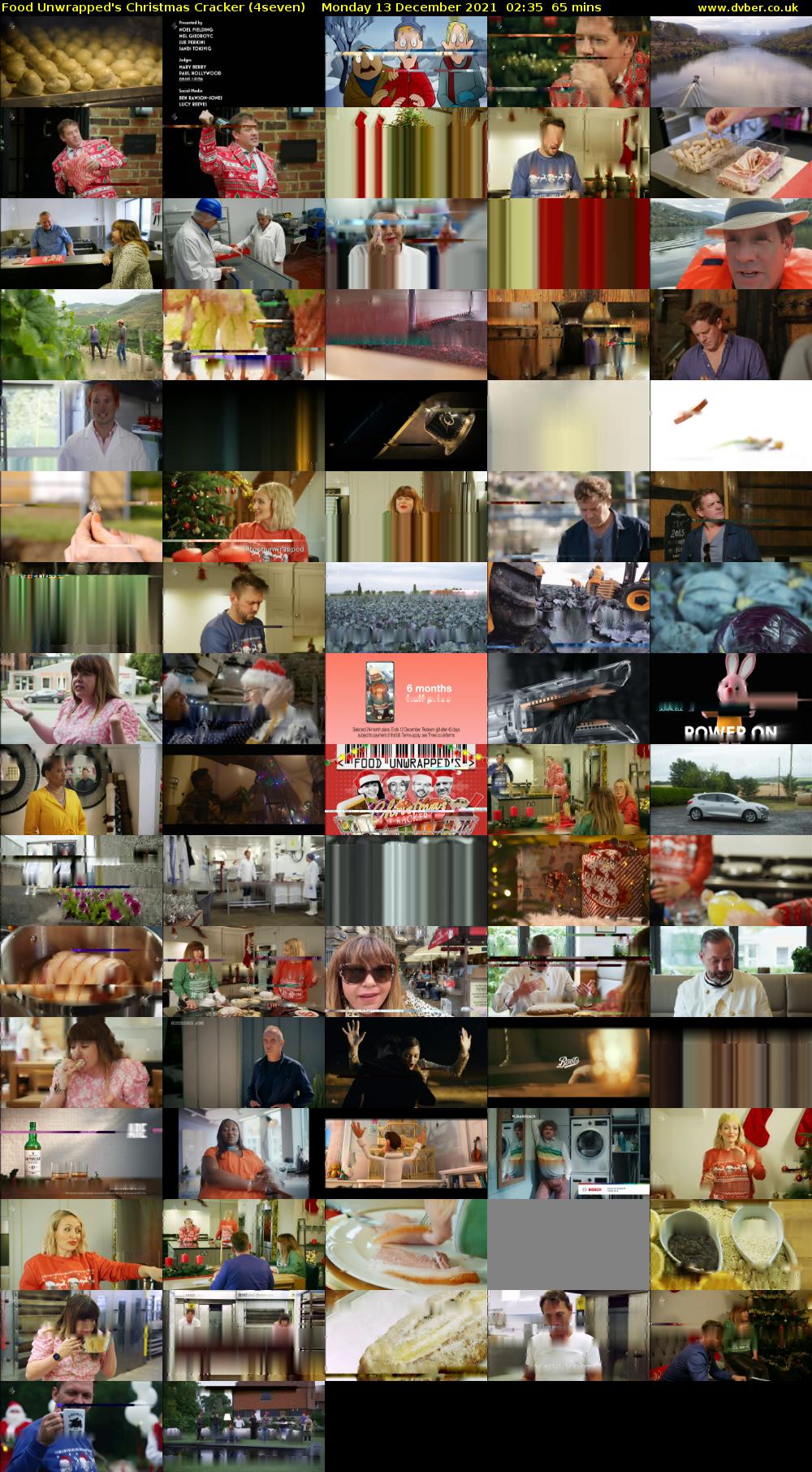 Food Unwrapped's Christmas Cracker (4seven) Monday 13 December 2021 02:35 - 03:40