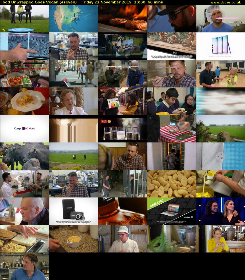 Food Unwrapped Goes Vegan (4seven) Friday 22 November 2019 20:00 - 21:00