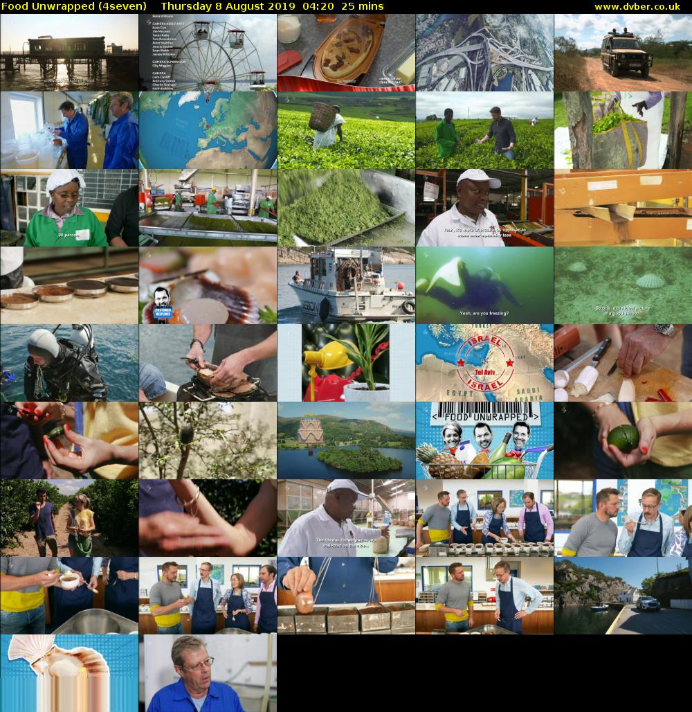 Food Unwrapped (4seven) Thursday 8 August 2019 04:20 - 04:45