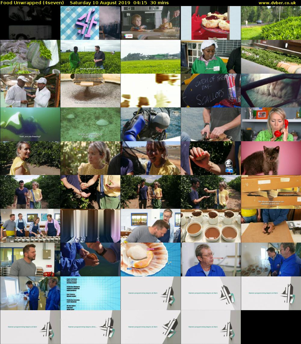 Food Unwrapped (4seven) Saturday 10 August 2019 04:15 - 04:45