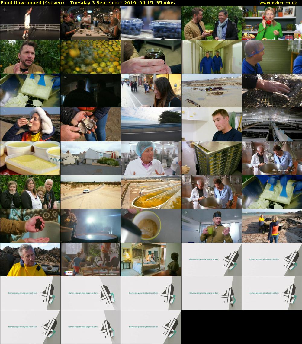 Food Unwrapped (4seven) Tuesday 3 September 2019 04:15 - 04:50