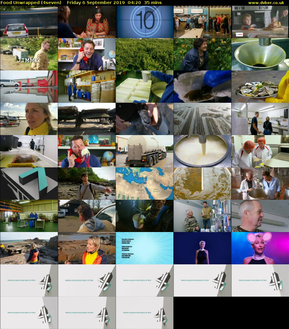 Food Unwrapped (4seven) Friday 6 September 2019 04:20 - 04:55