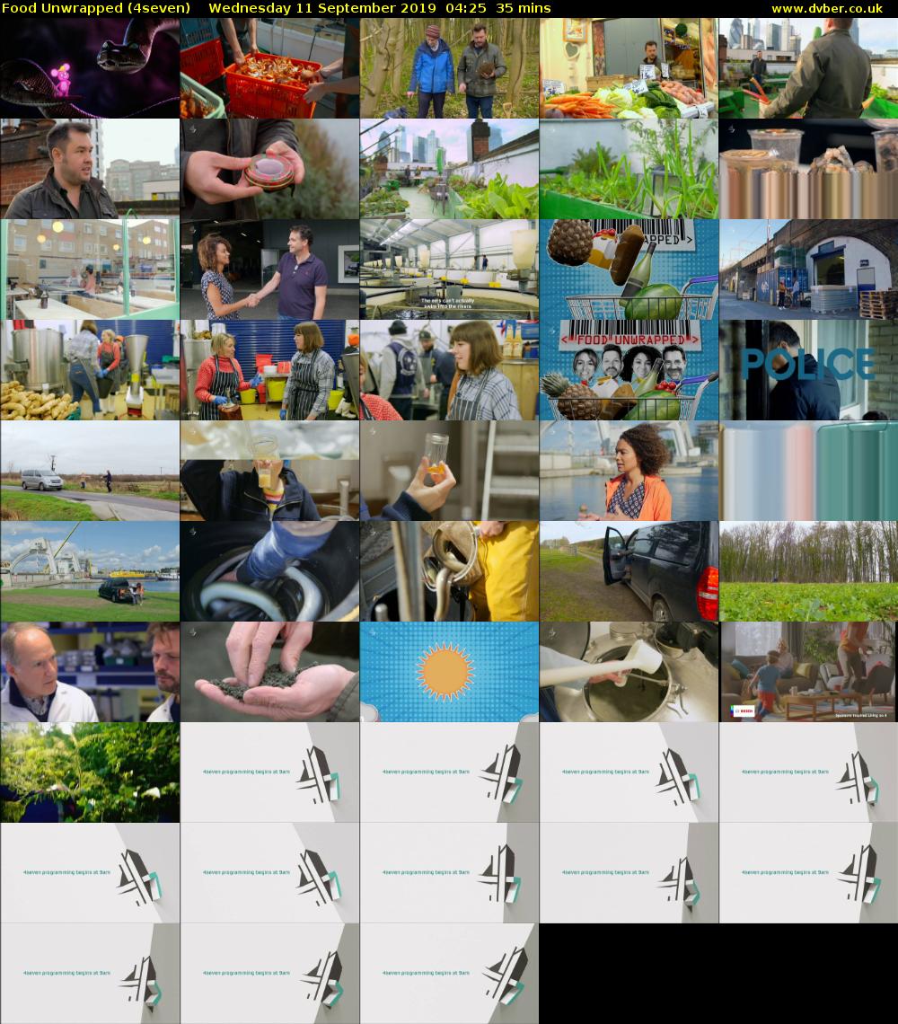 Food Unwrapped (4seven) Wednesday 11 September 2019 04:25 - 05:00