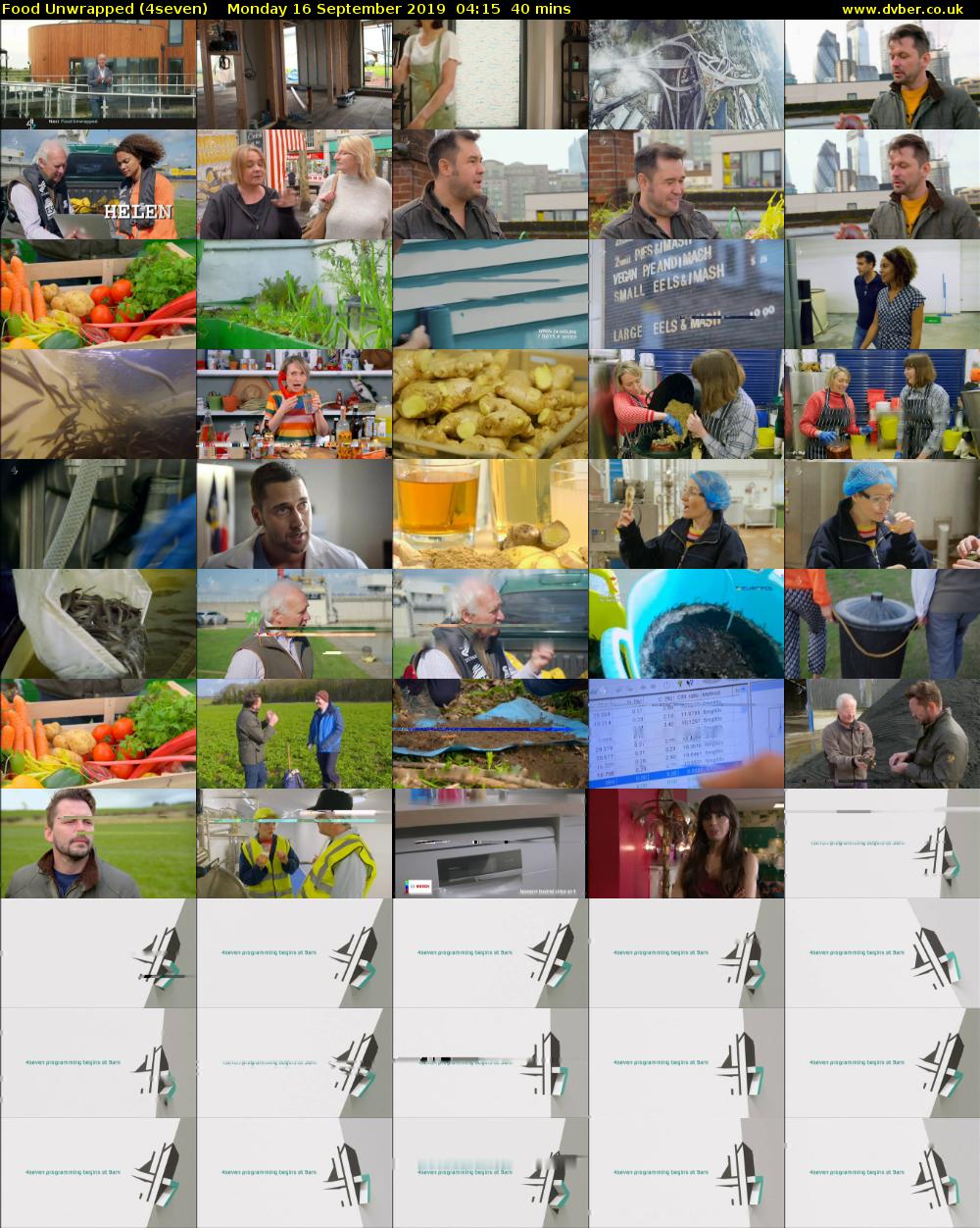 Food Unwrapped (4seven) Monday 16 September 2019 04:15 - 04:55