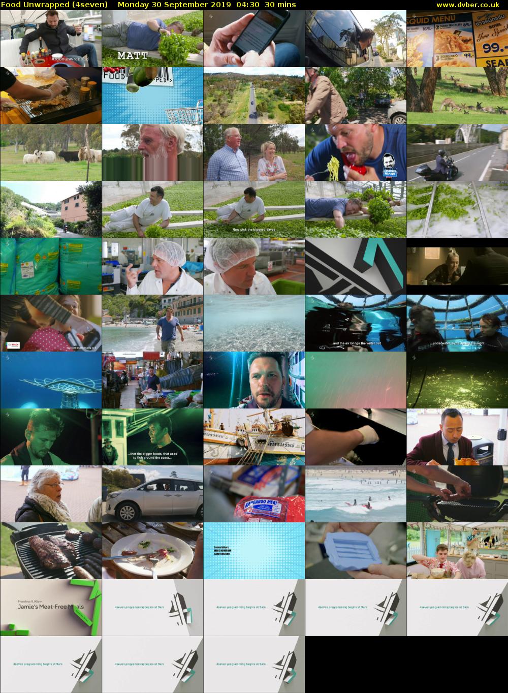 Food Unwrapped (4seven) Monday 30 September 2019 04:30 - 05:00