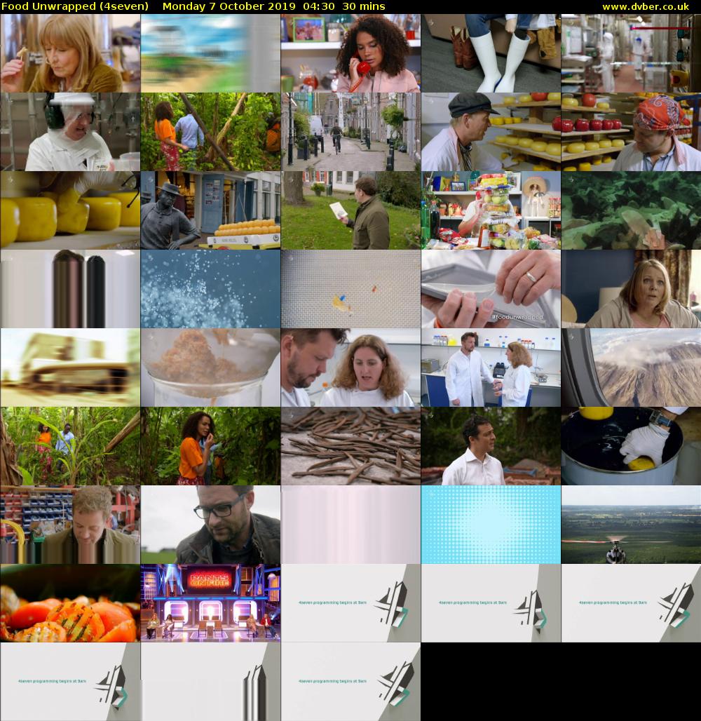 Food Unwrapped (4seven) Monday 7 October 2019 04:30 - 05:00