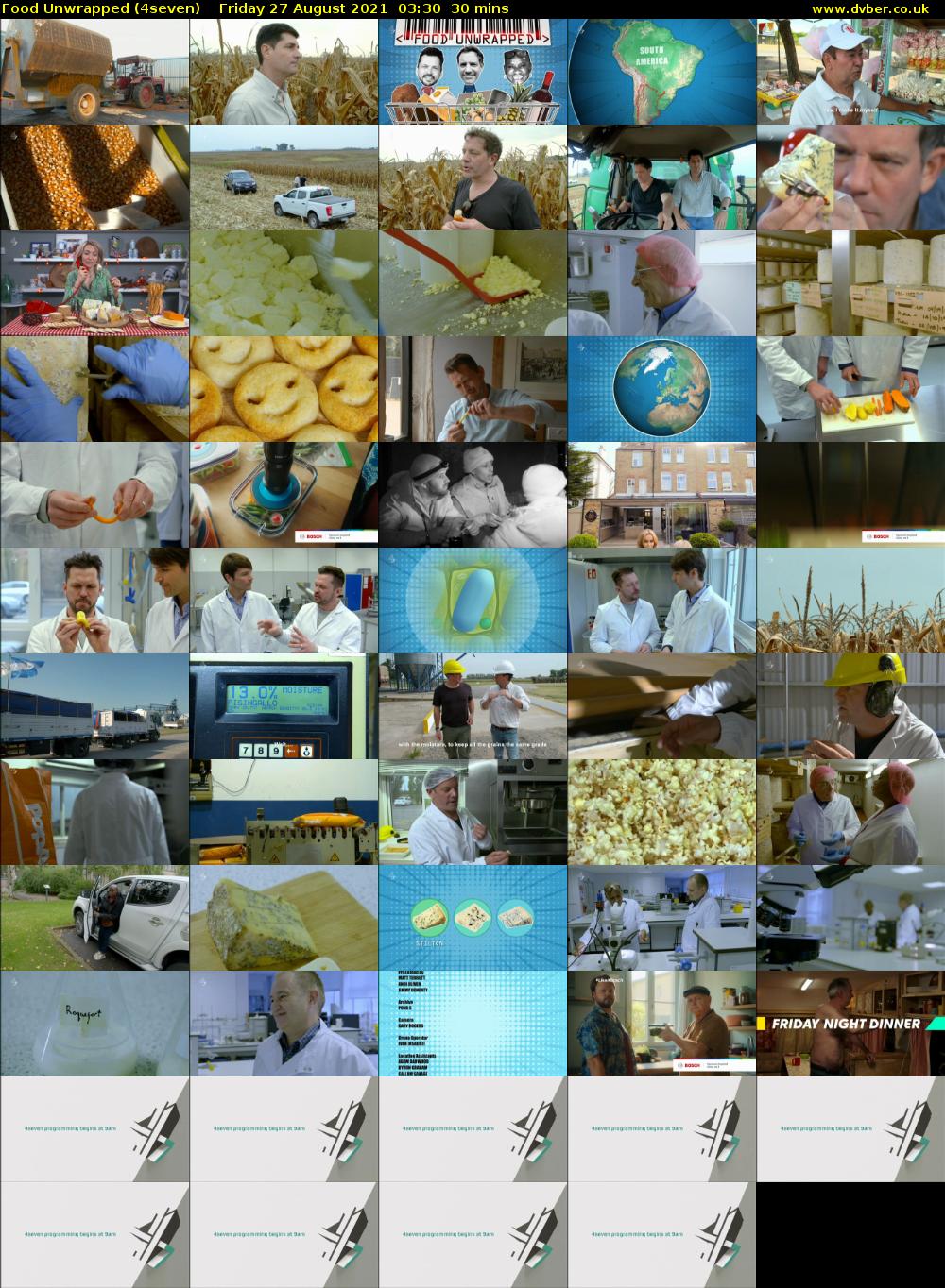 Food Unwrapped (4seven) Friday 27 August 2021 04:30 - 05:00