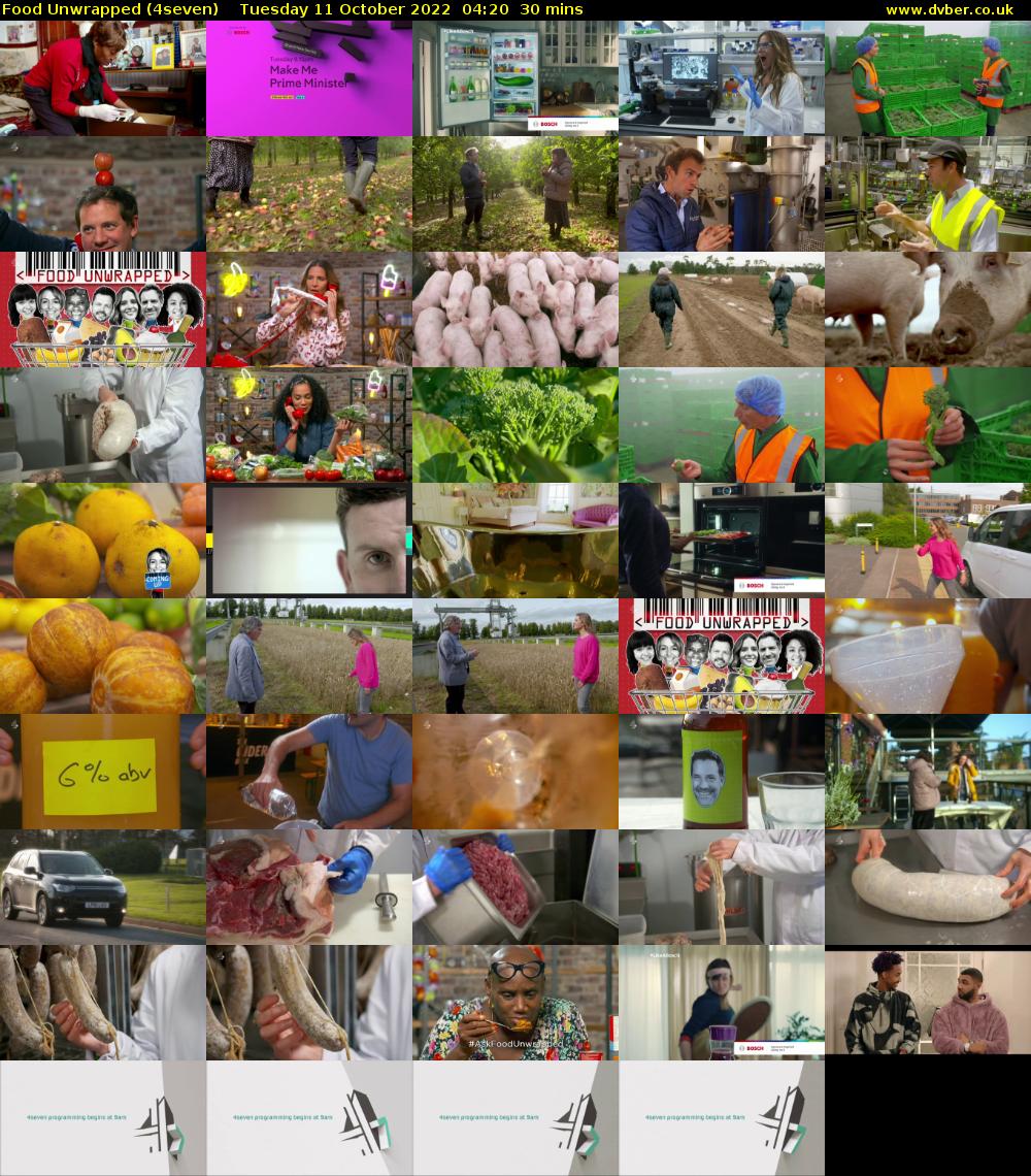 Food Unwrapped (4seven) Tuesday 11 October 2022 04:20 - 04:50