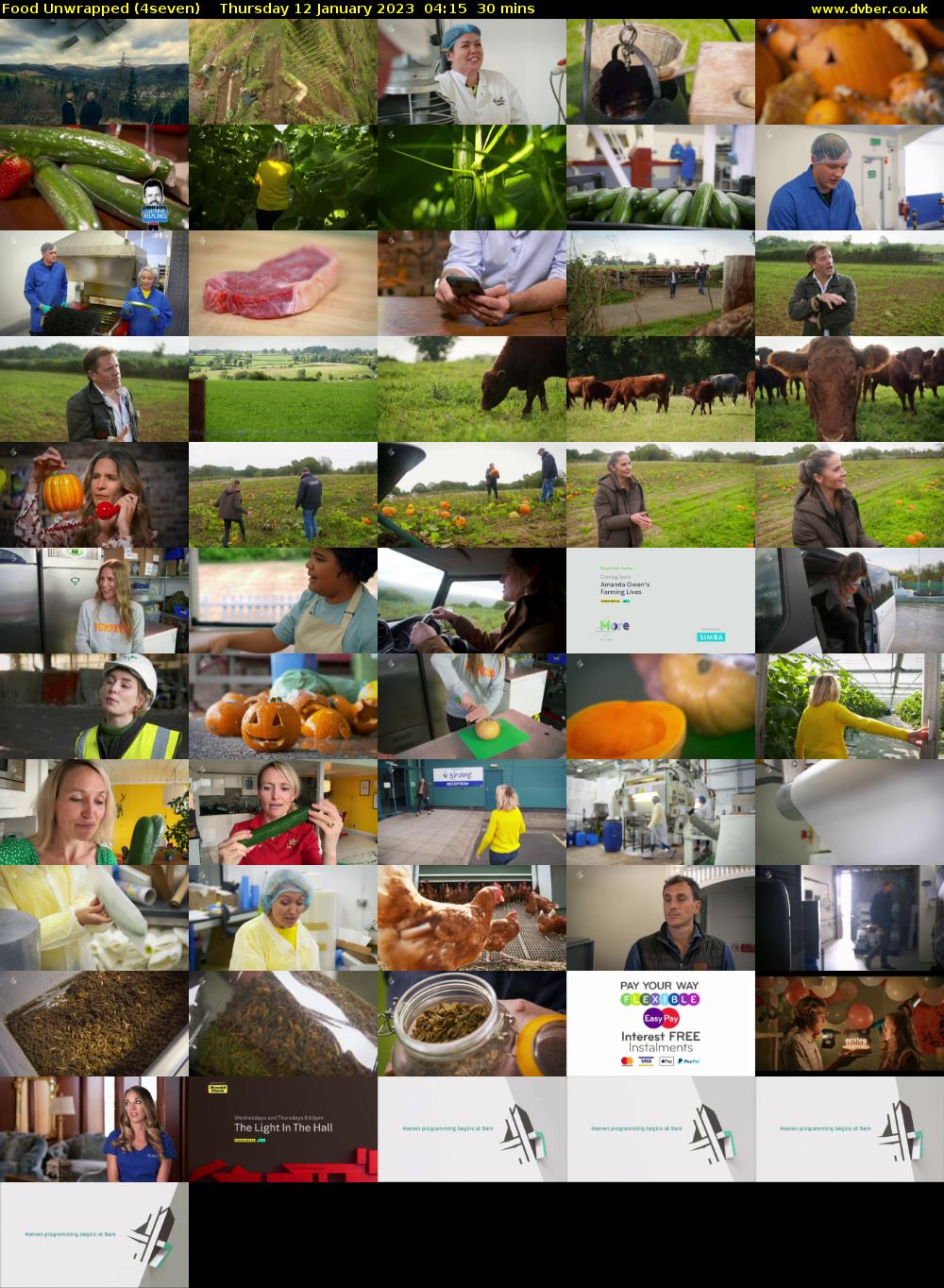 Food Unwrapped (4seven) Thursday 12 January 2023 04:15 - 04:45