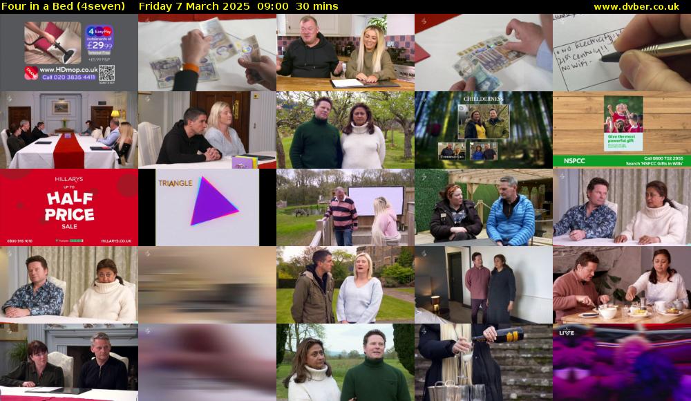 Four in a Bed (4seven) Friday 7 March 2025 09:00 - 09:30