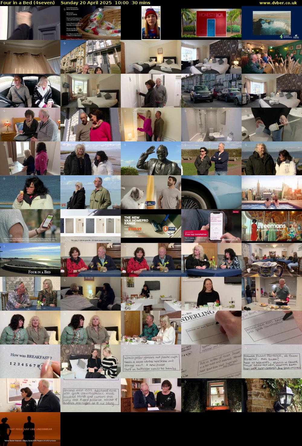 Four in a Bed (4seven) Sunday 20 April 2025 10:00 - 10:30