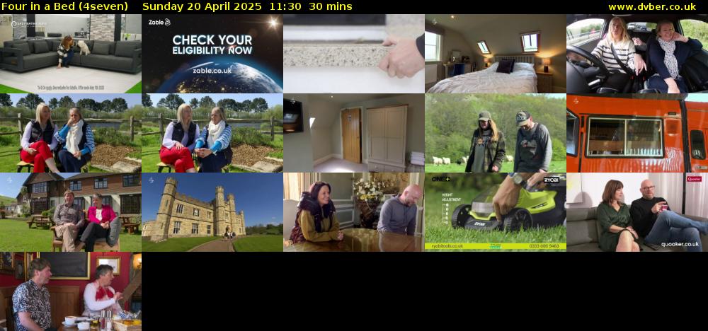 Four in a Bed (4seven) Sunday 20 April 2025 11:30 - 12:00