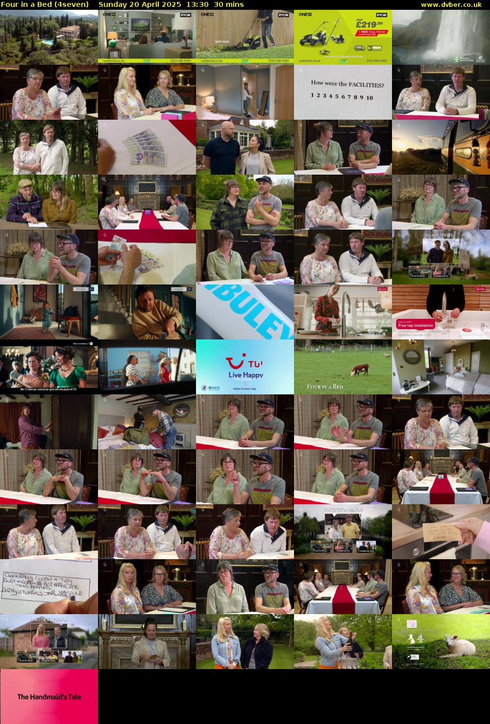 Four in a Bed (4seven) Sunday 20 April 2025 13:30 - 14:00