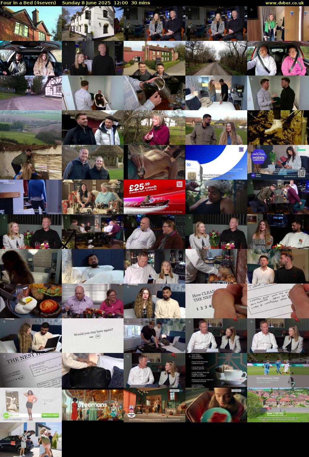 Four in a Bed (4seven) Sunday 8 June 2025 12:00 - 12:30