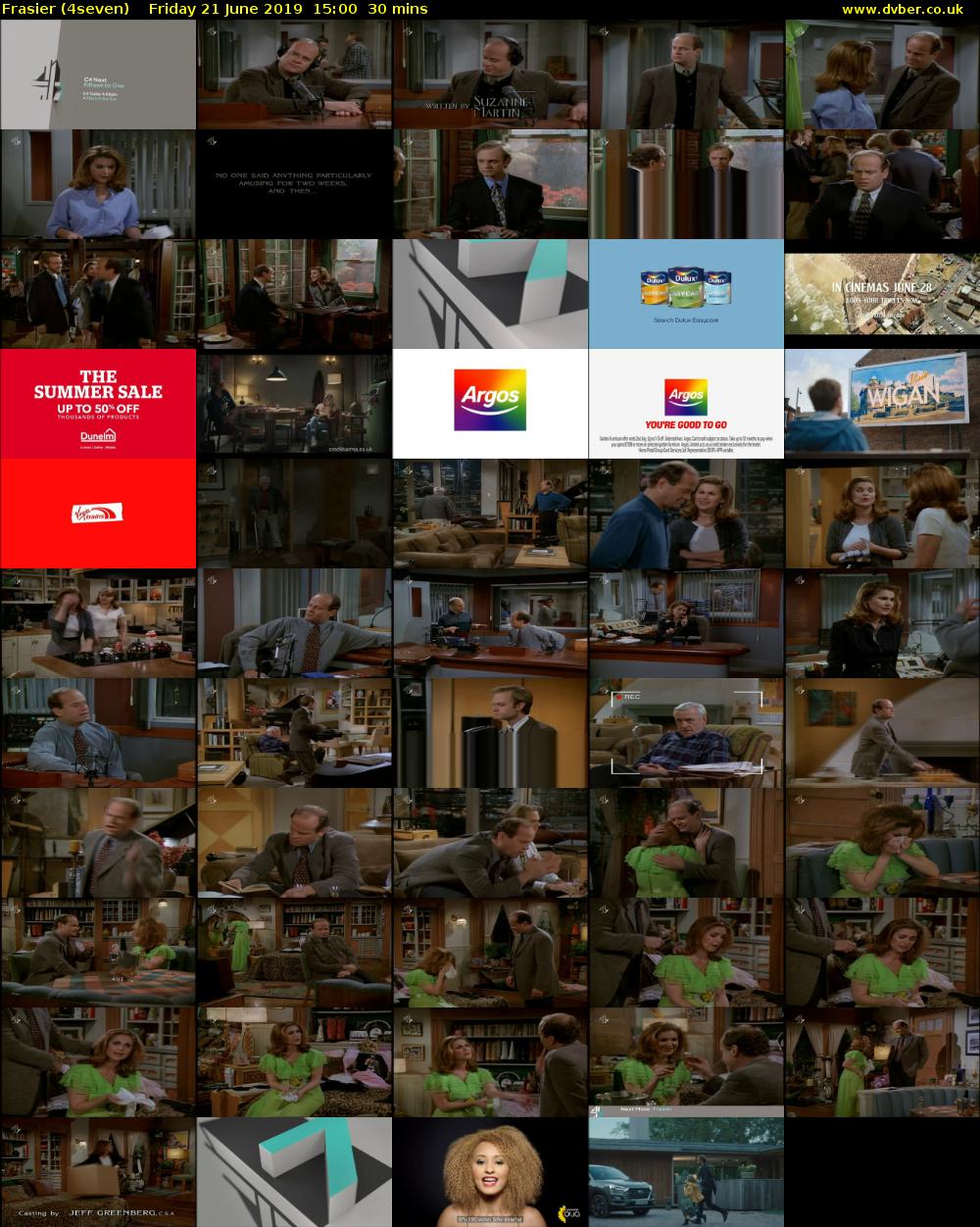 Frasier (4seven) Friday 21 June 2019 15:00 - 15:30