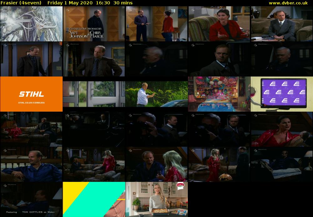 Frasier (4seven) Friday 1 May 2020 16:30 - 17:00