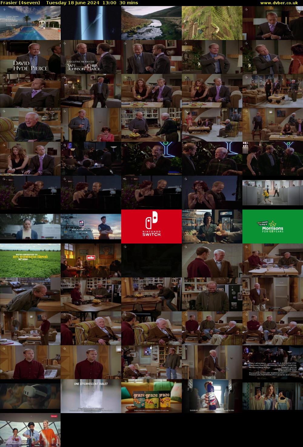 Frasier (4seven) Tuesday 18 June 2024 13:00 - 13:30