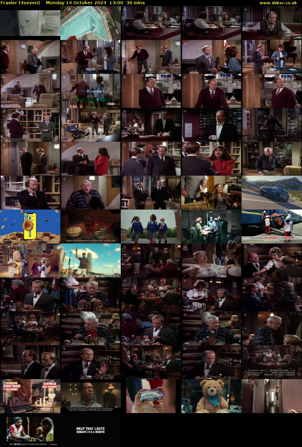 Frasier (4seven) Monday 14 October 2024 13:00 - 13:30