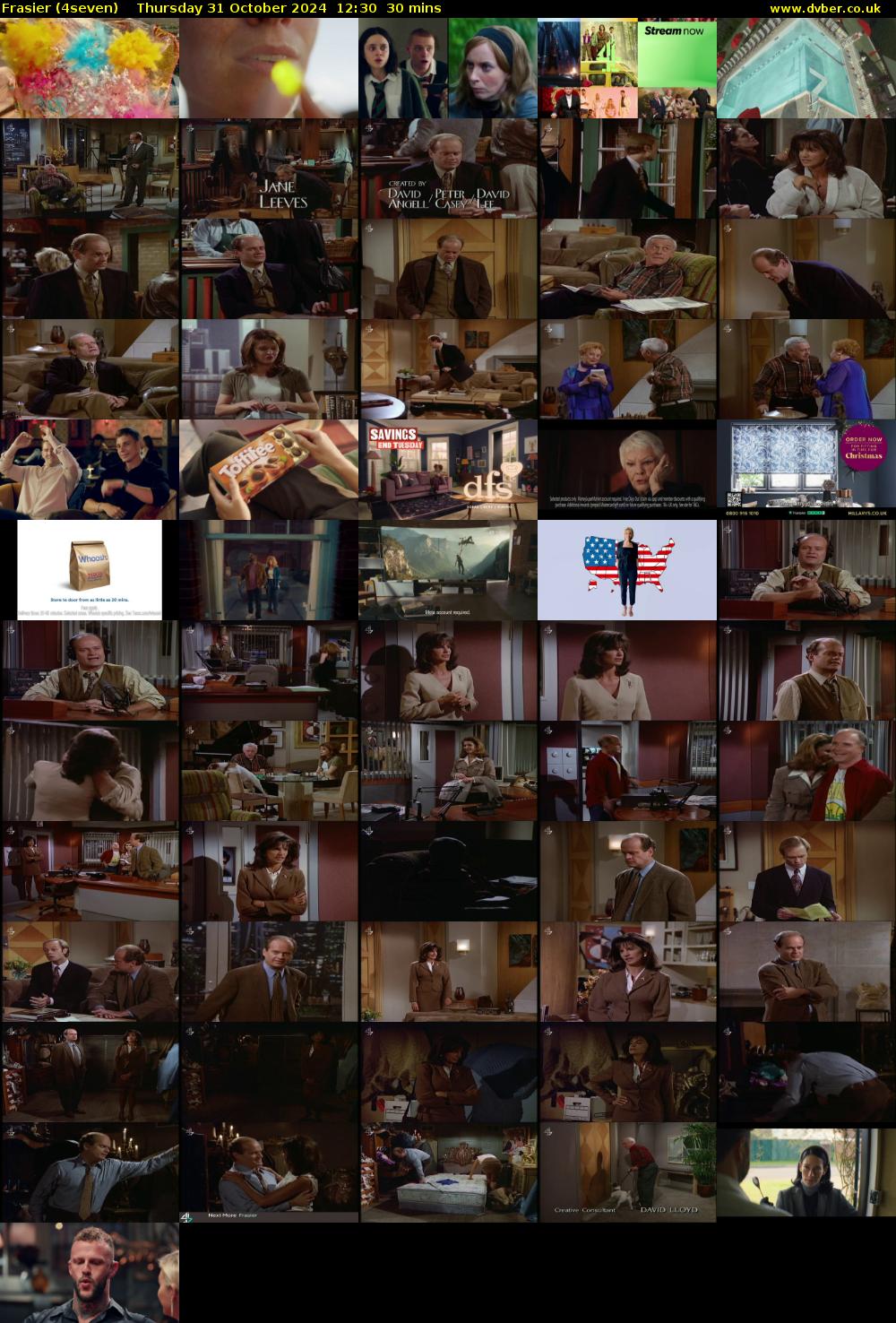 Frasier (4seven) Thursday 31 October 2024 12:30 - 13:00