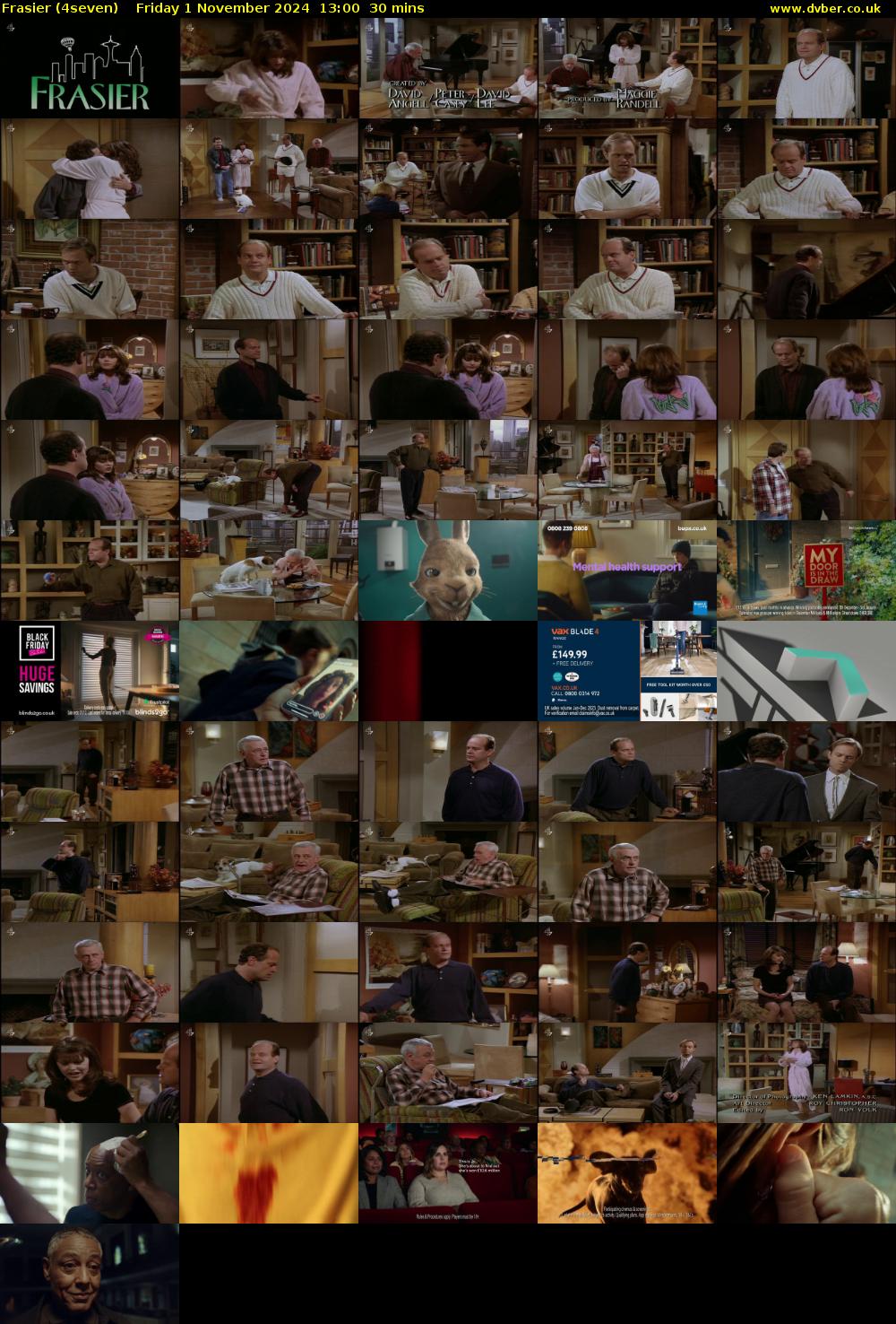 Frasier (4seven) Friday 1 November 2024 13:00 - 13:30