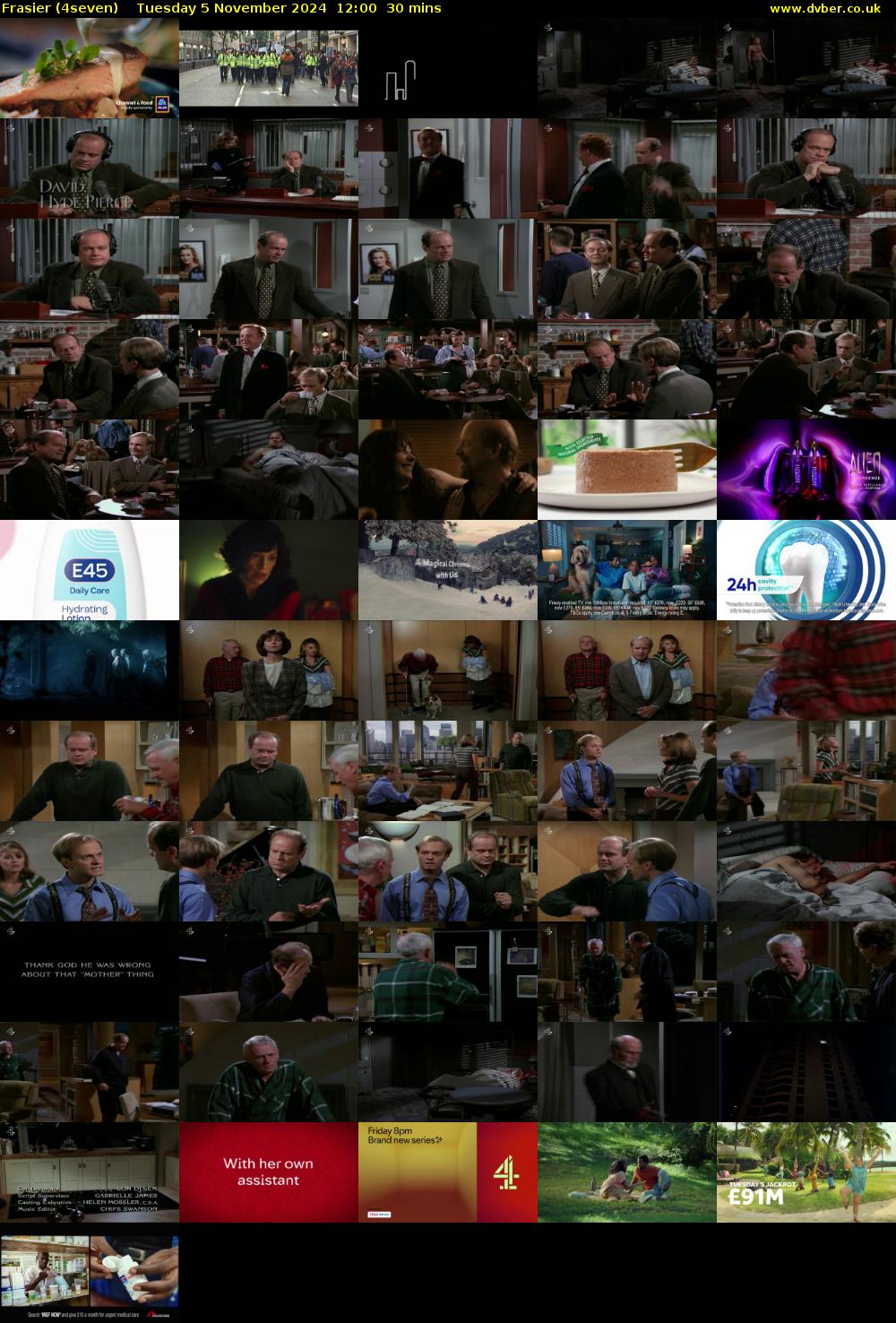 Frasier (4seven) Tuesday 5 November 2024 12:00 - 12:30