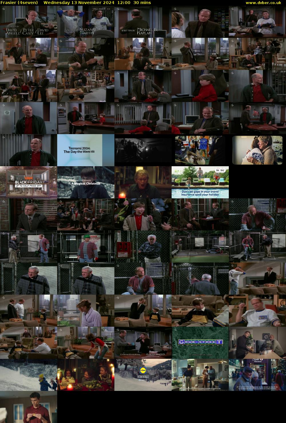 Frasier (4seven) Wednesday 13 November 2024 12:00 - 12:30