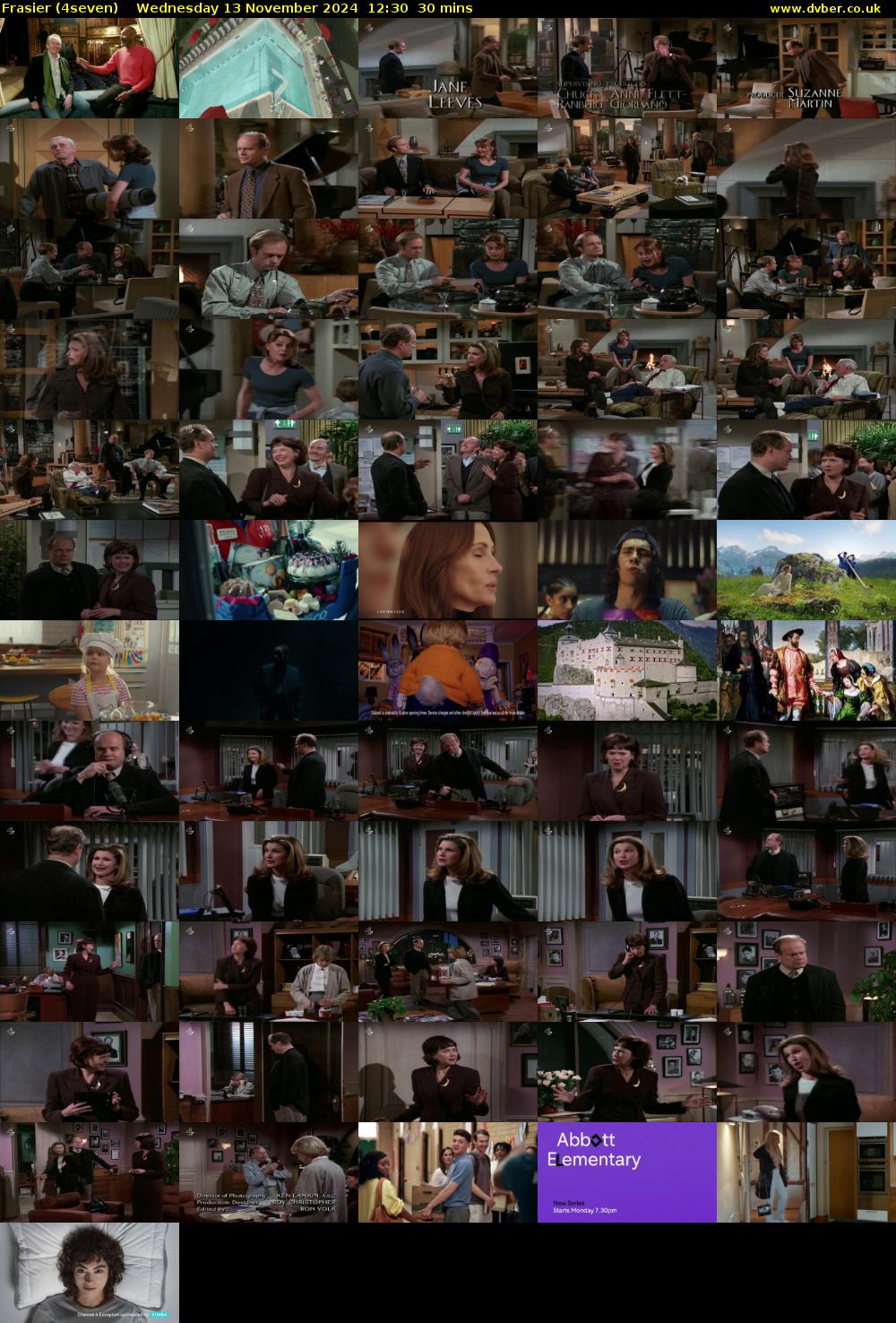 Frasier (4seven) Wednesday 13 November 2024 12:30 - 13:00