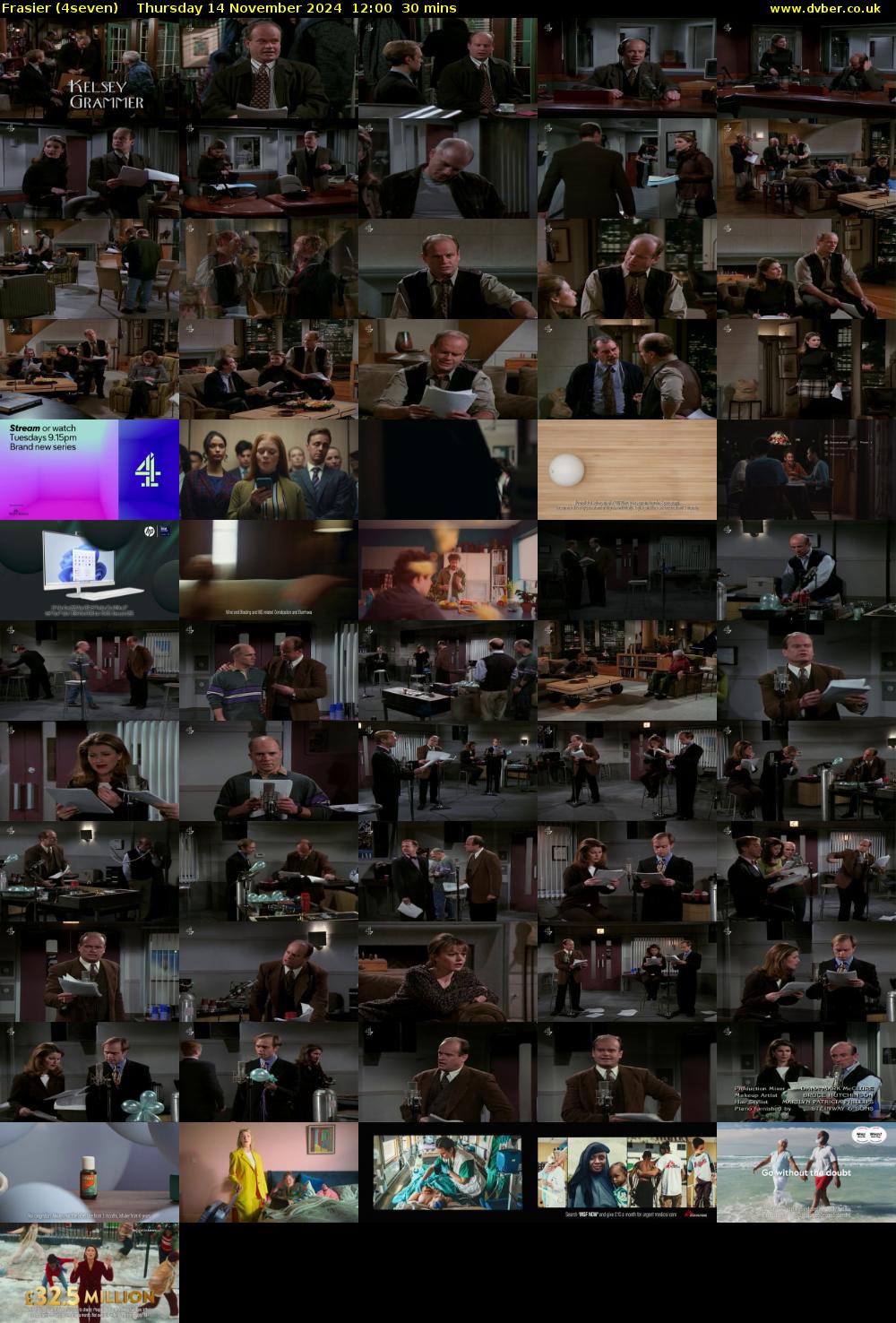 Frasier (4seven) Thursday 14 November 2024 12:00 - 12:30