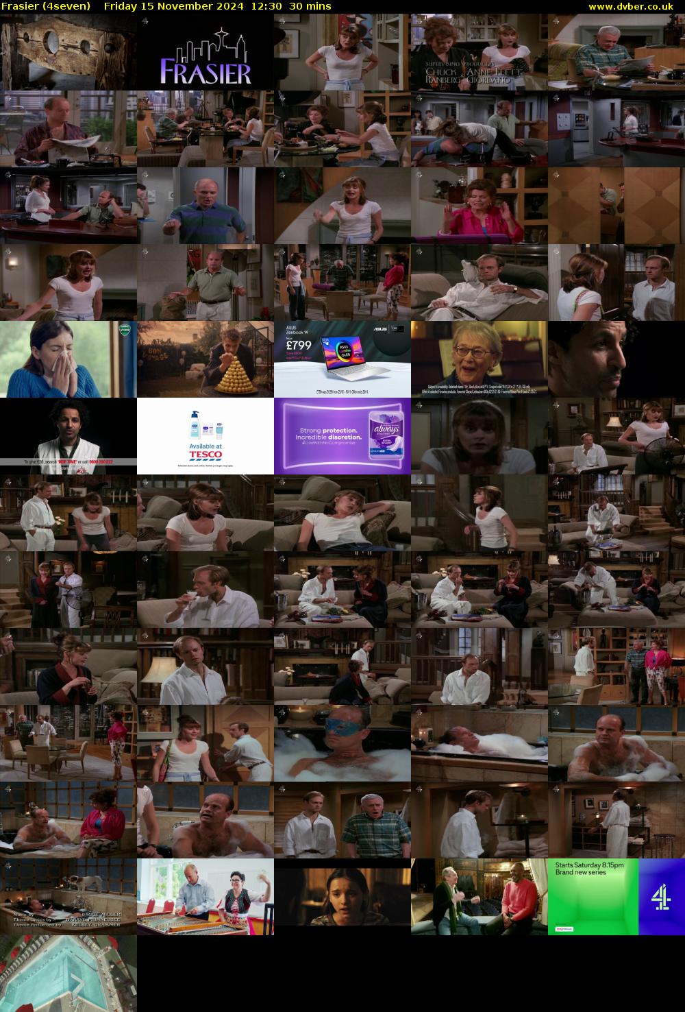 Frasier (4seven) Friday 15 November 2024 12:30 - 13:00