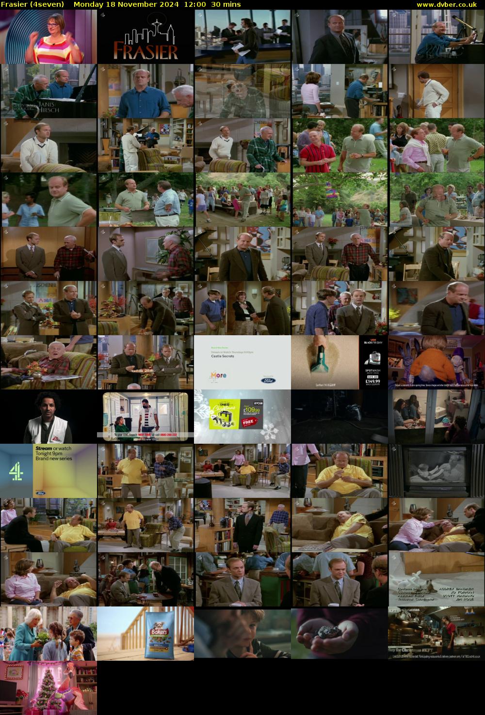 Frasier (4seven) Monday 18 November 2024 12:00 - 12:30