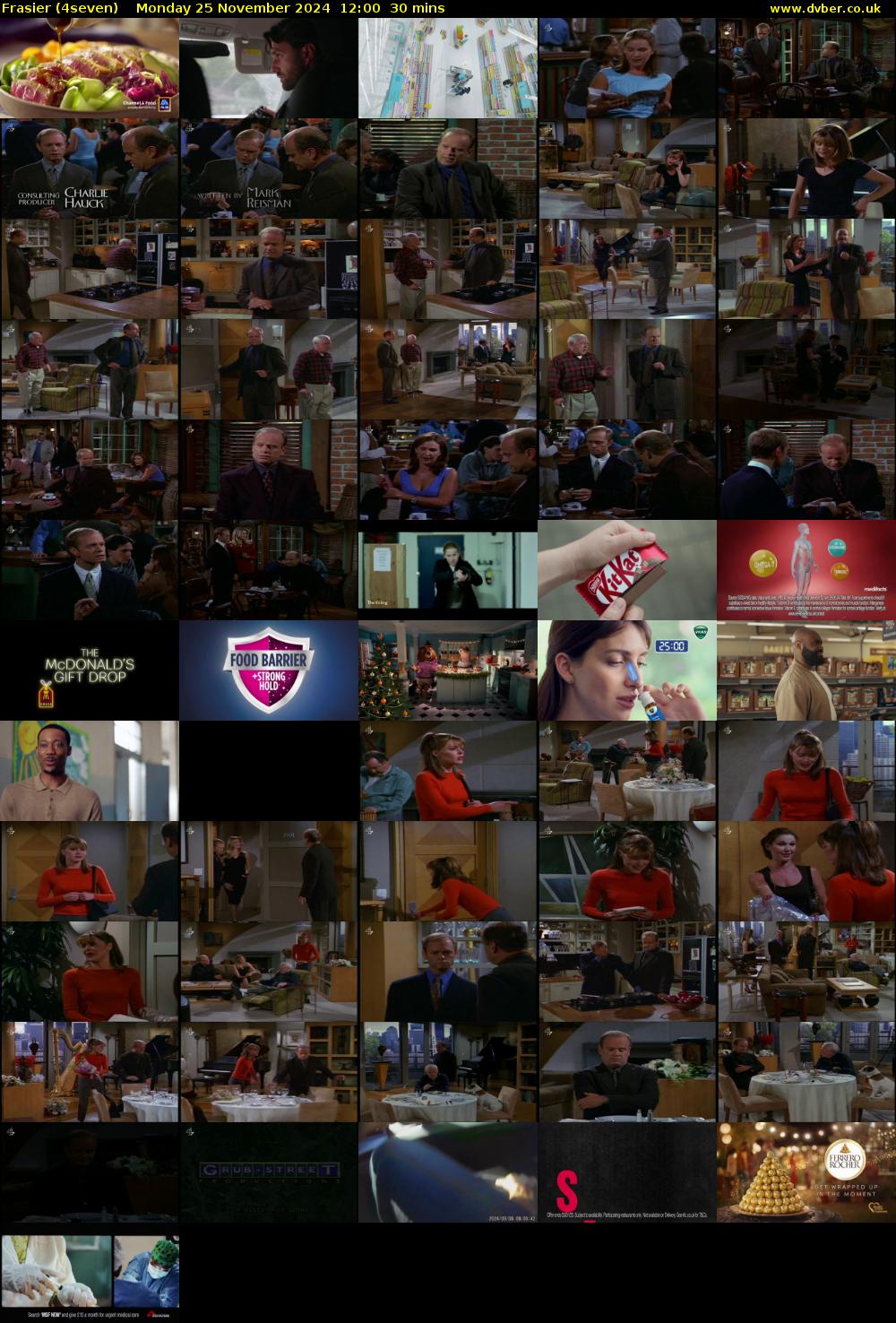 Frasier (4seven) Monday 25 November 2024 12:00 - 12:30