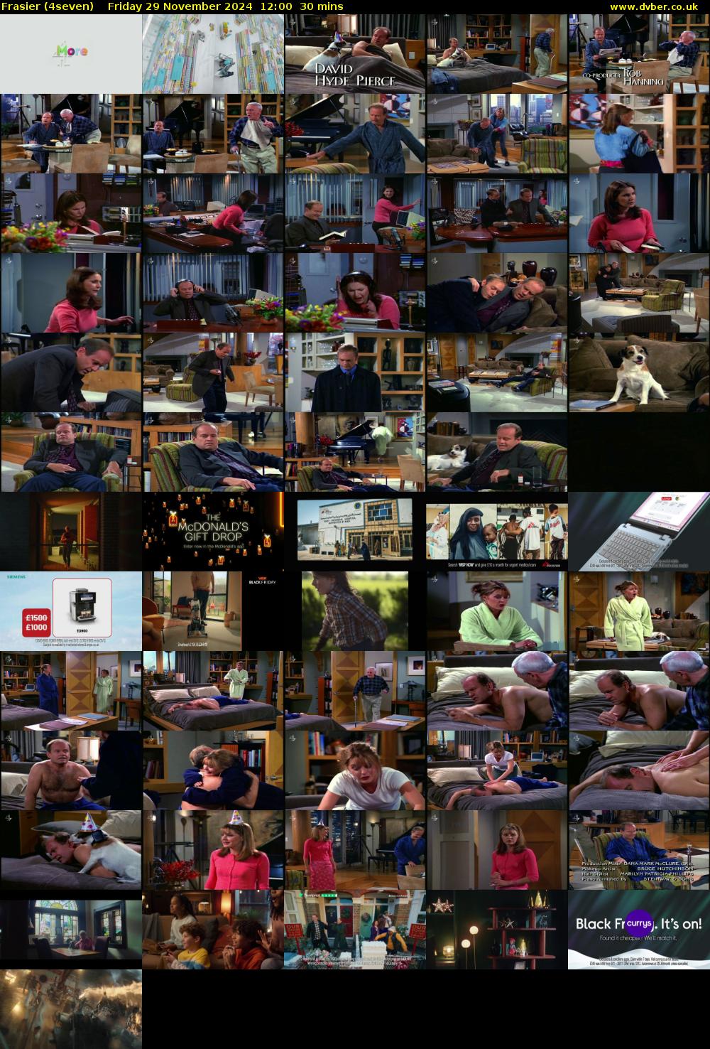 Frasier (4seven) Friday 29 November 2024 12:00 - 12:30