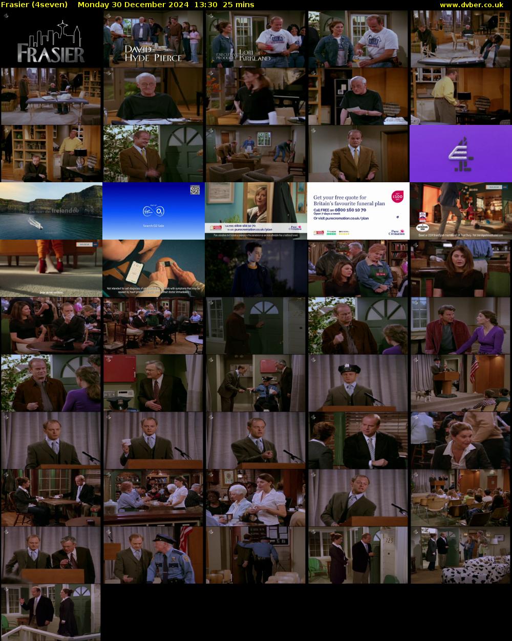 Frasier (4seven) Monday 30 December 2024 13:30 - 13:55