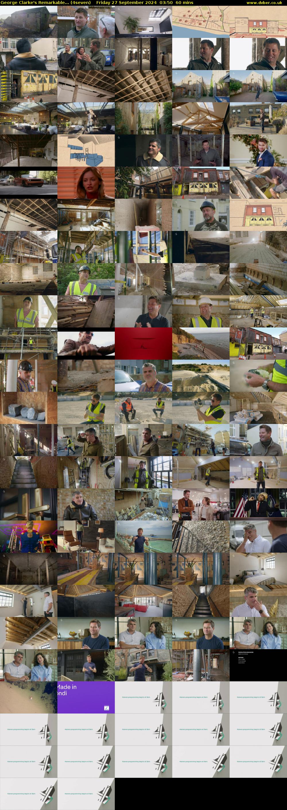 George Clarke's Remarkable... (4seven) Friday 27 September 2024 03:50 - 04:50