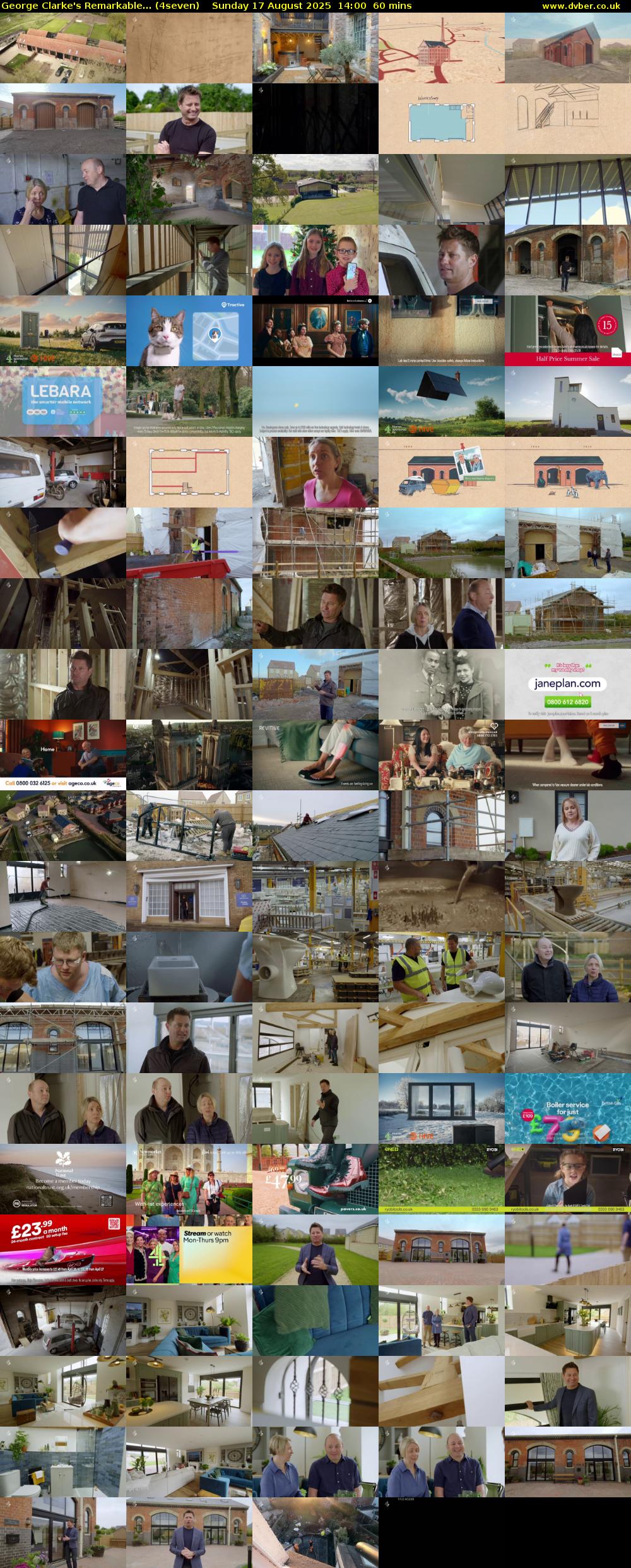 George Clarke's Remarkable... (4seven) Sunday 17 August 2025 14:00 - 15:00