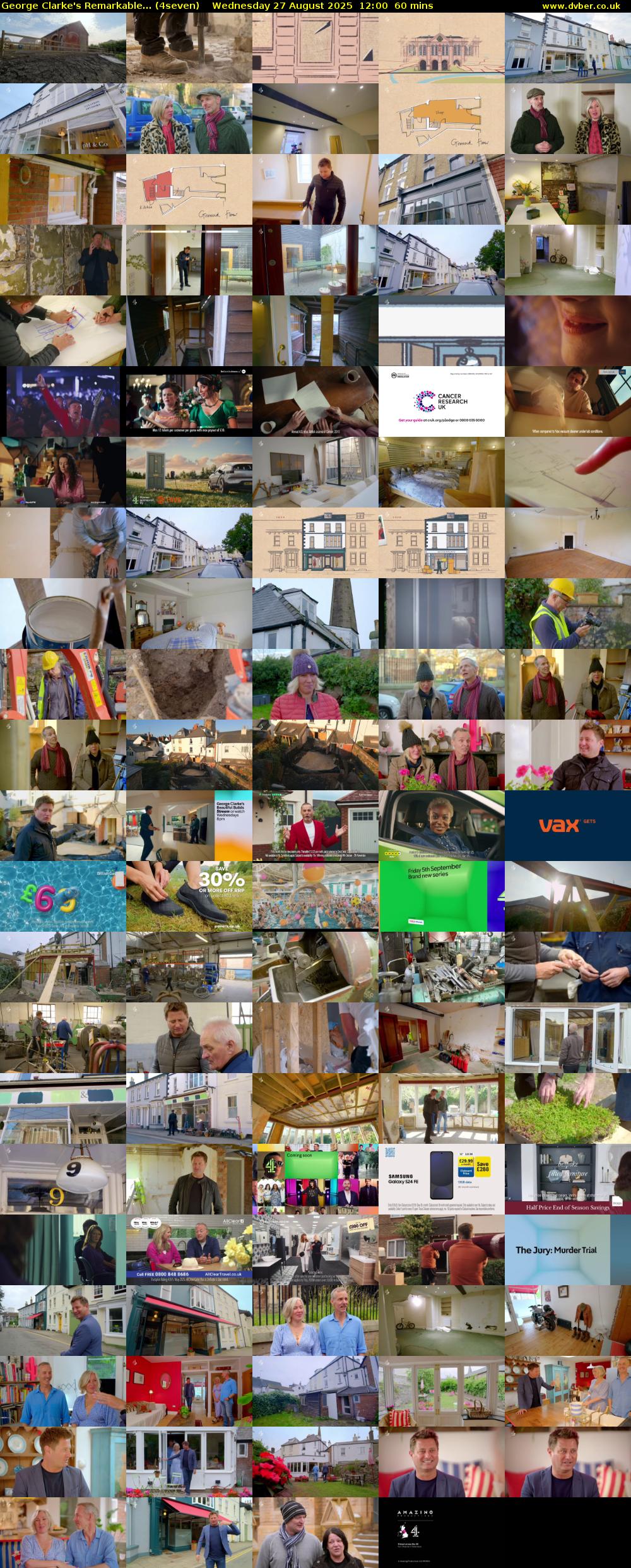 George Clarke's Remarkable... (4seven) Wednesday 27 August 2025 12:00 - 13:00