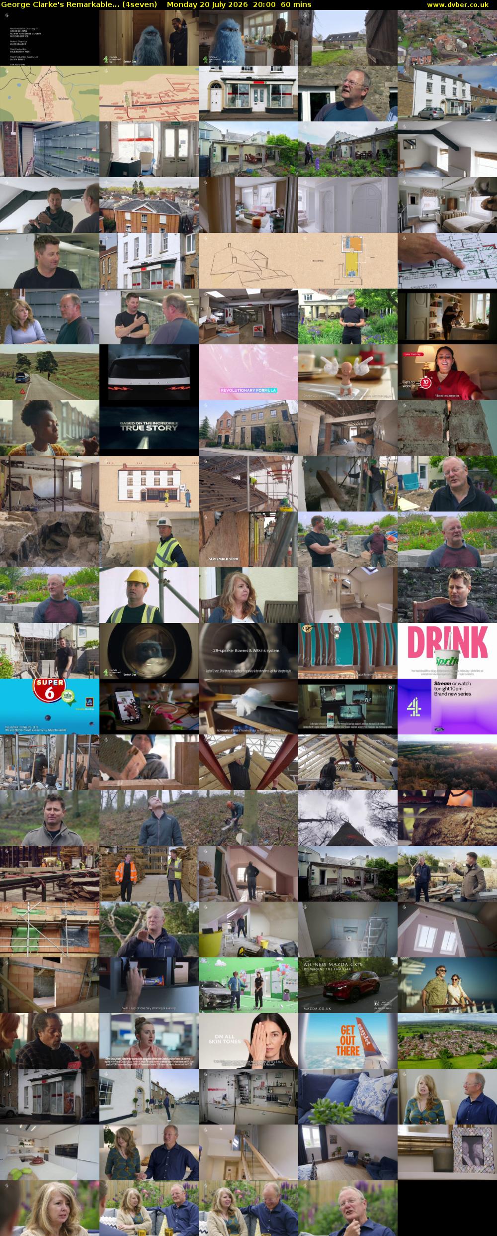 George Clarke's Remarkable... (4seven) Monday 20 July 2026 20:00 - 21:00