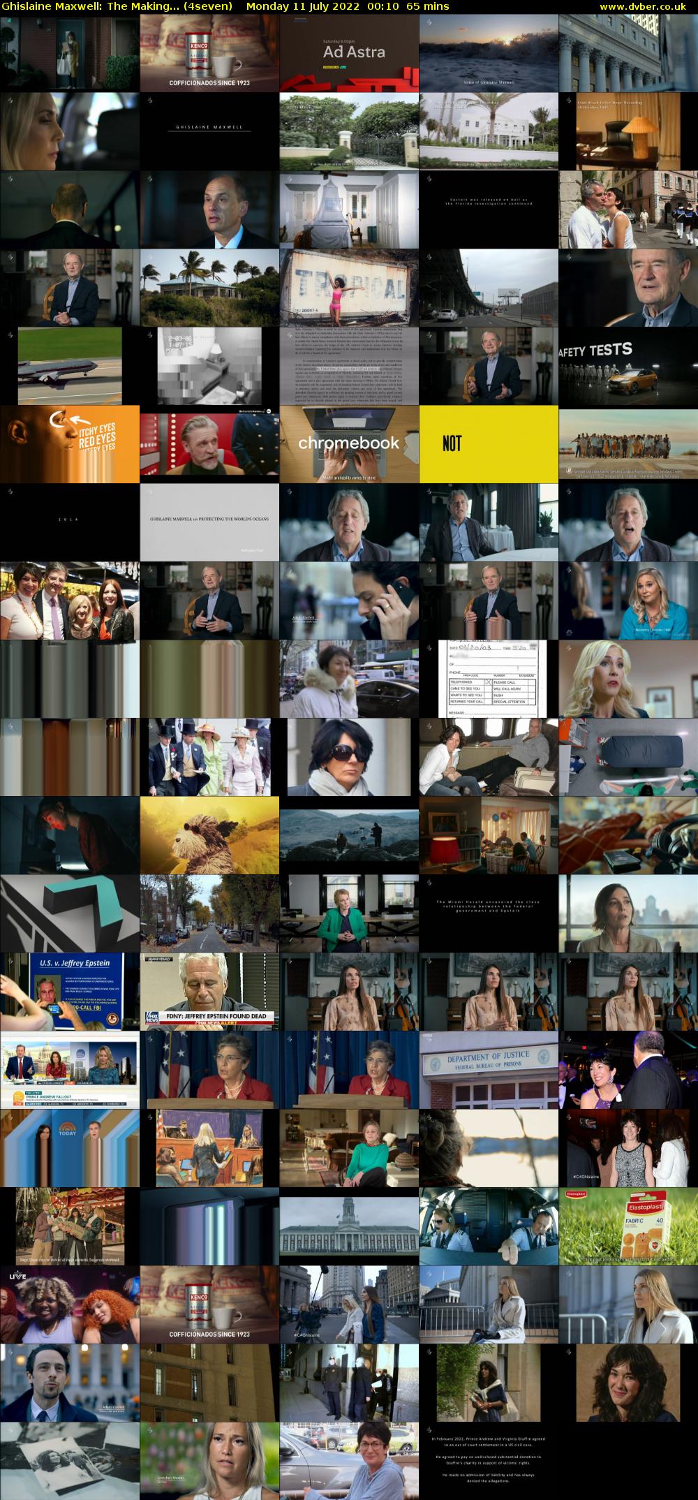 Ghislaine Maxwell: The Making... (4seven) Monday 11 July 2022 00:10 - 01:15