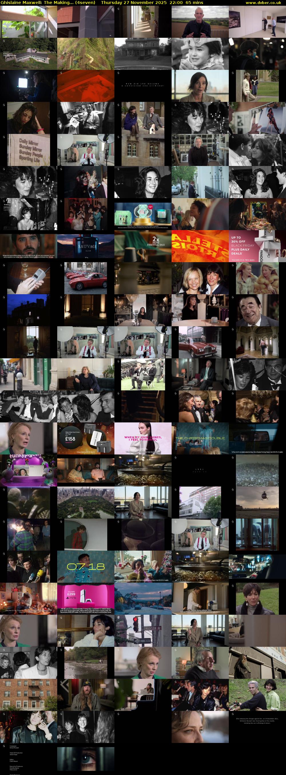 Ghislaine Maxwell: The Making... (4seven) Thursday 27 November 2025 22:00 - 23:05