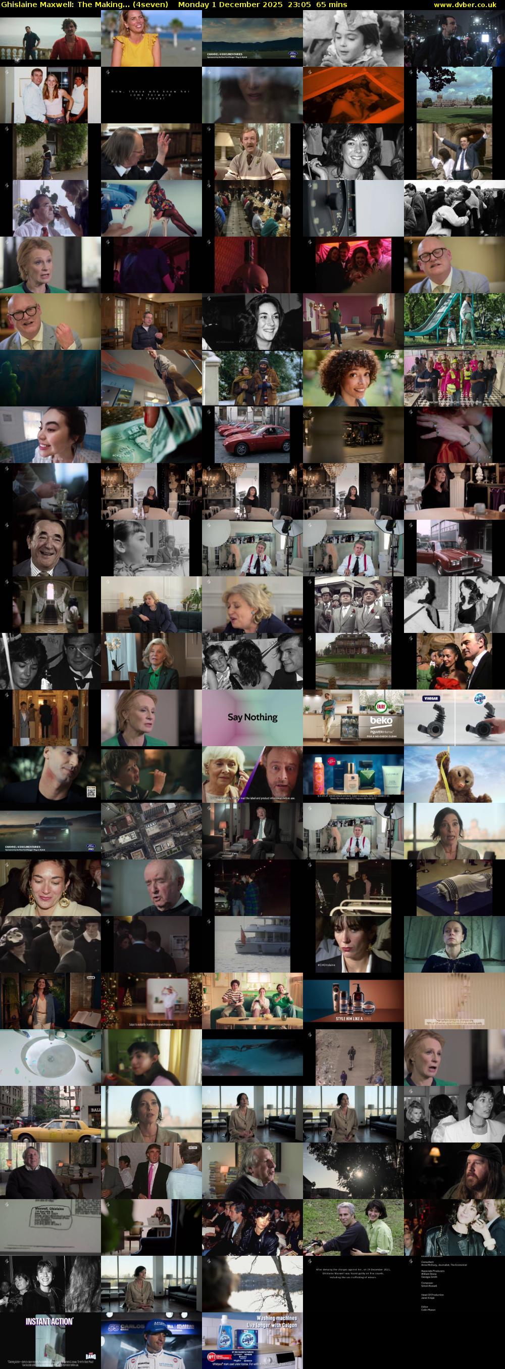 Ghislaine Maxwell: The Making... (4seven) Monday 1 December 2025 23:05 - 00:10