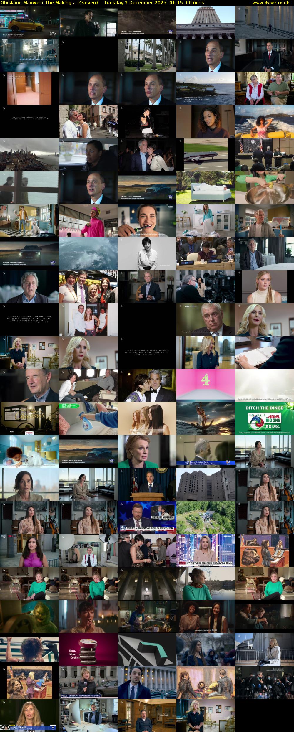 Ghislaine Maxwell: The Making... (4seven) Tuesday 2 December 2025 01:15 - 02:15