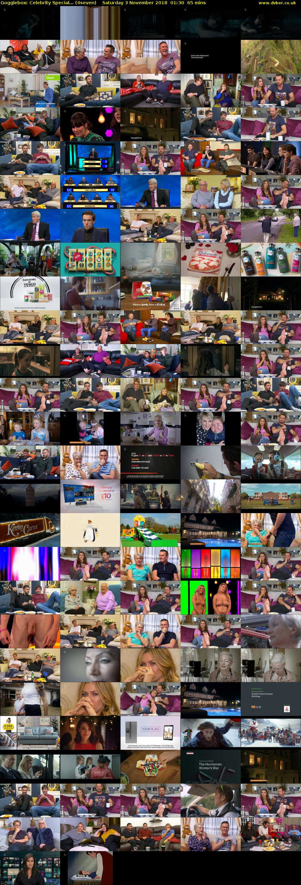 Gogglebox: Celebrity Special... (4seven) Saturday 3 November 2018 01:30 - 02:35
